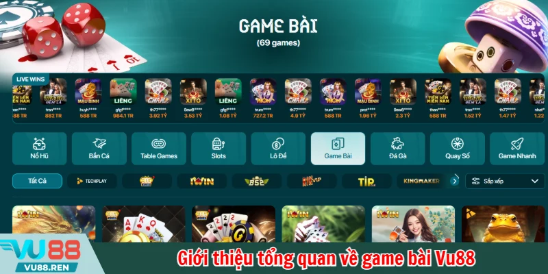 Giới thiệu tổng quan về game bài Vu88